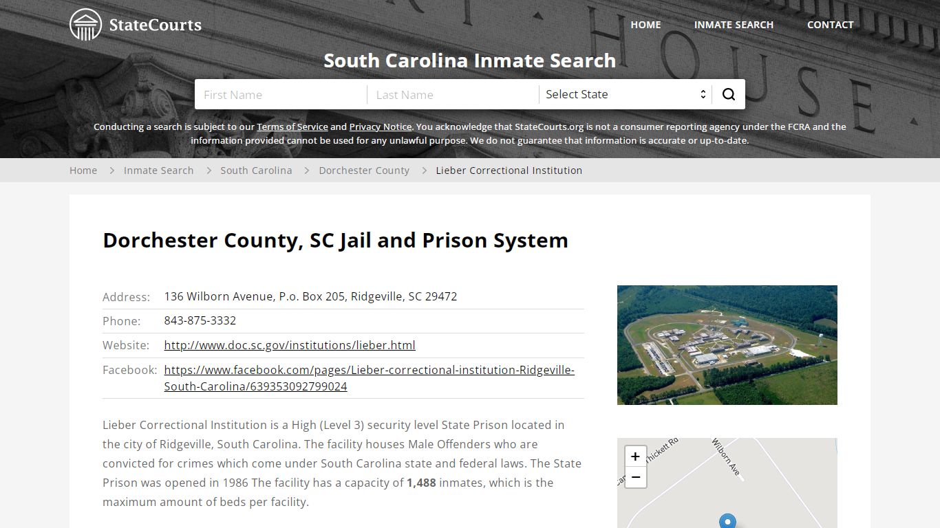 Lieber Correctional Institution Inmate Records Search ...
